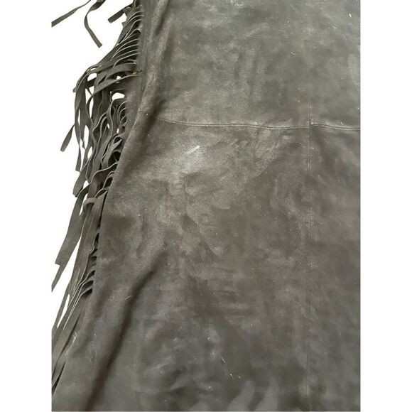 For Joseph Black Suede Fringe Dress – Size S - Picture 7 of 7
